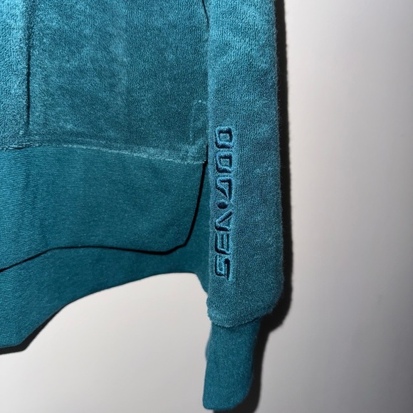 SeaDoo Teal Crew Terry Sweatshirt - Picture 3 of 4